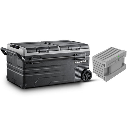 BODEGAcooler Large Portable Fridge 100qt/95L Dual Zone - TWW95