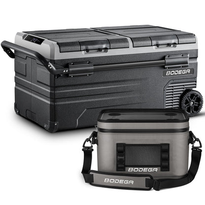 BODEGAcooler Large Portable Fridge 100qt/95L Dual Zone - TWW95