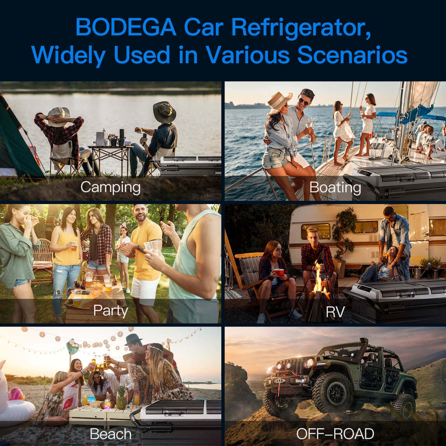 BODEGAcooler Large Portable Fridge 100qt/95L Dual Zone - TWW95