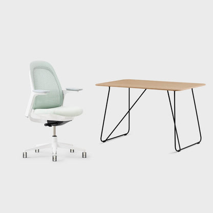 Breck Office Chair & Market Desk Set