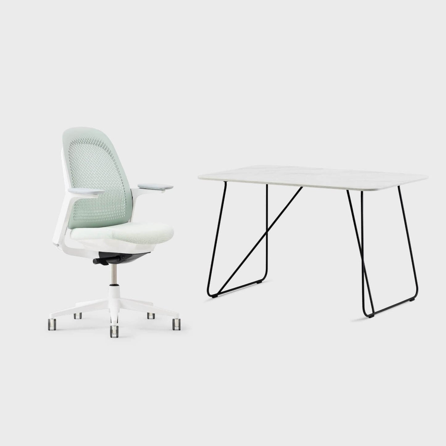 Breck Office Chair & Market Desk Set