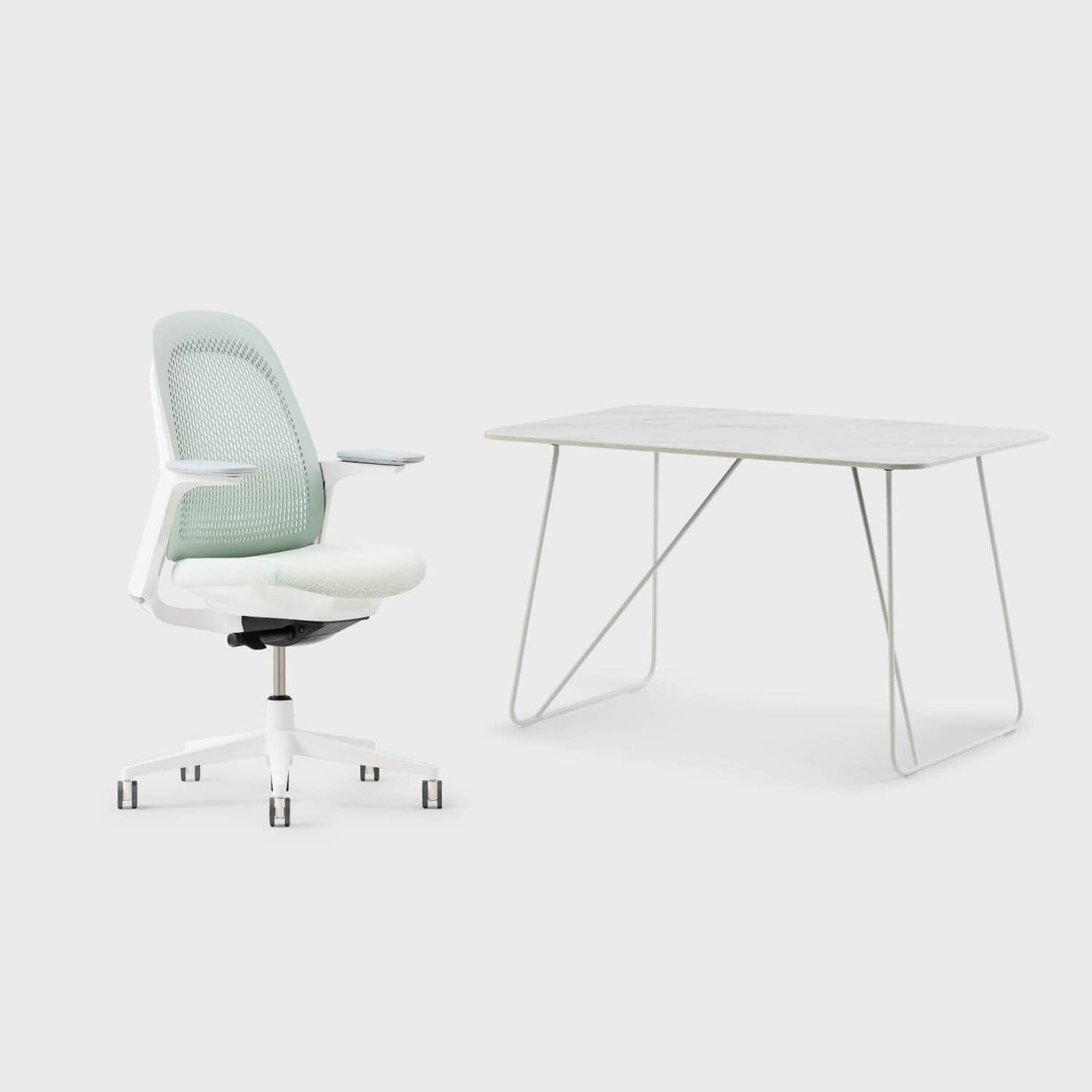 Breck Office Chair & Market Desk Set