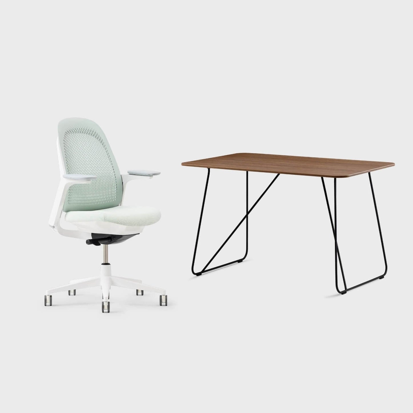 Breck Office Chair & Market Desk Set