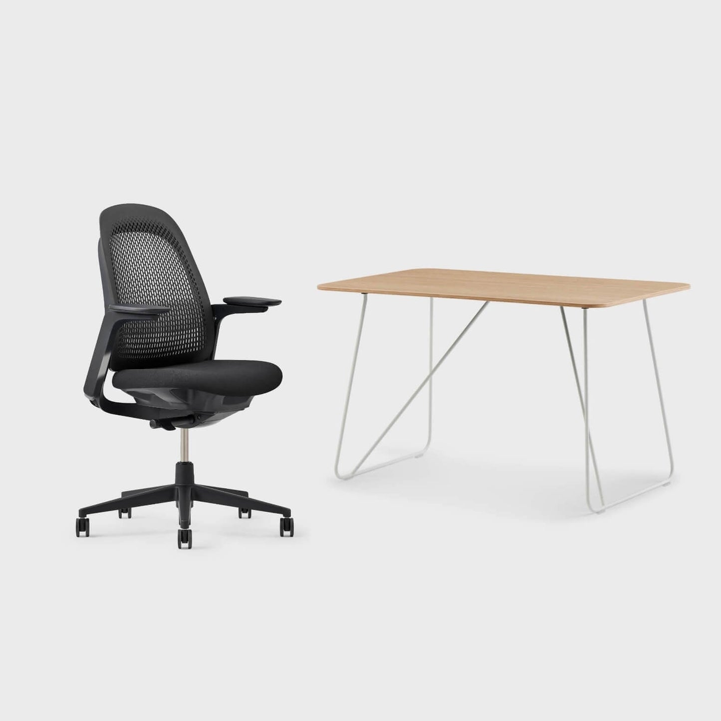 Breck Office Chair & Market Desk Set