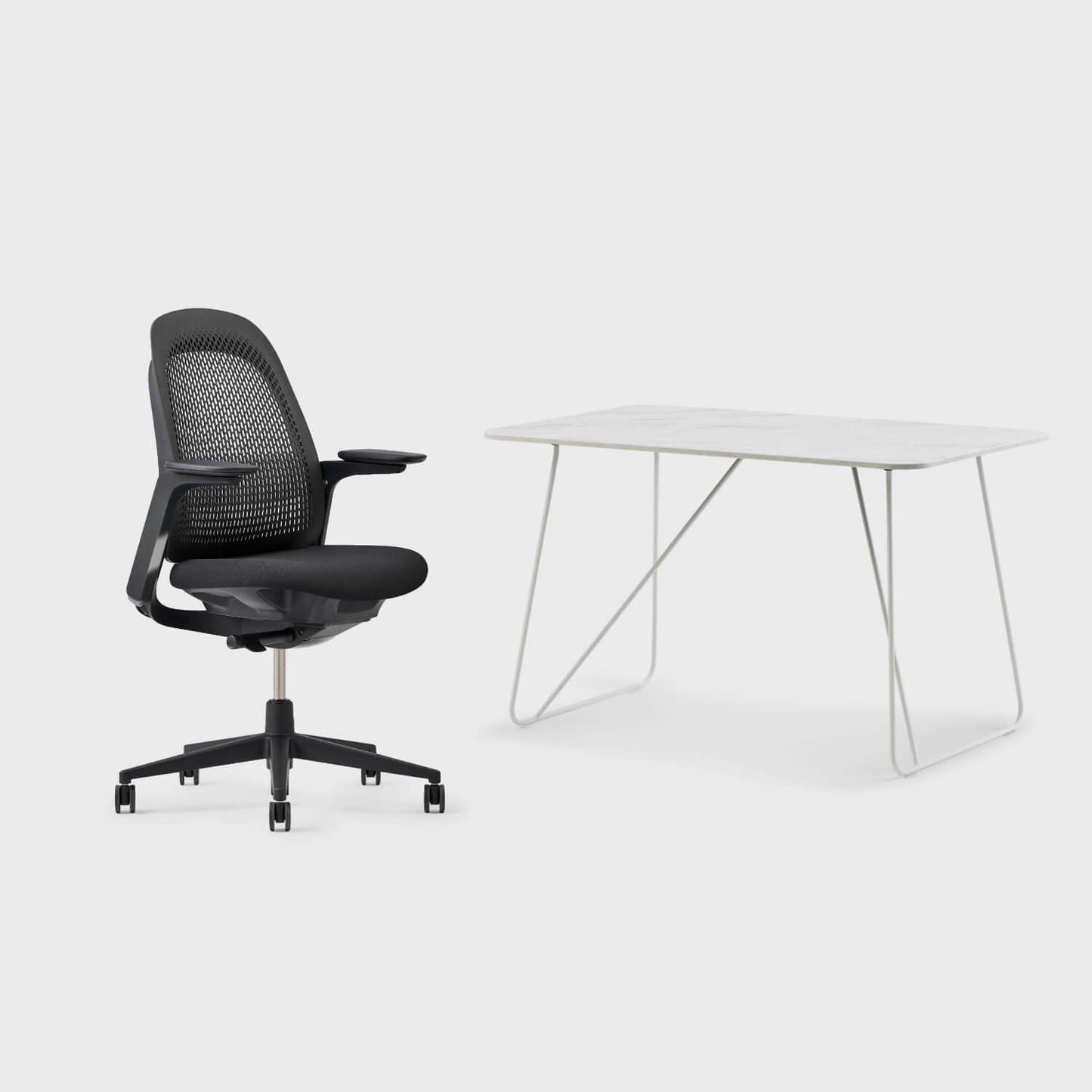 Breck Office Chair & Market Desk Set