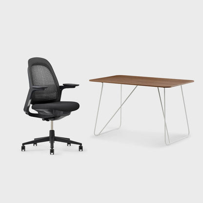Breck Office Chair & Market Desk Set