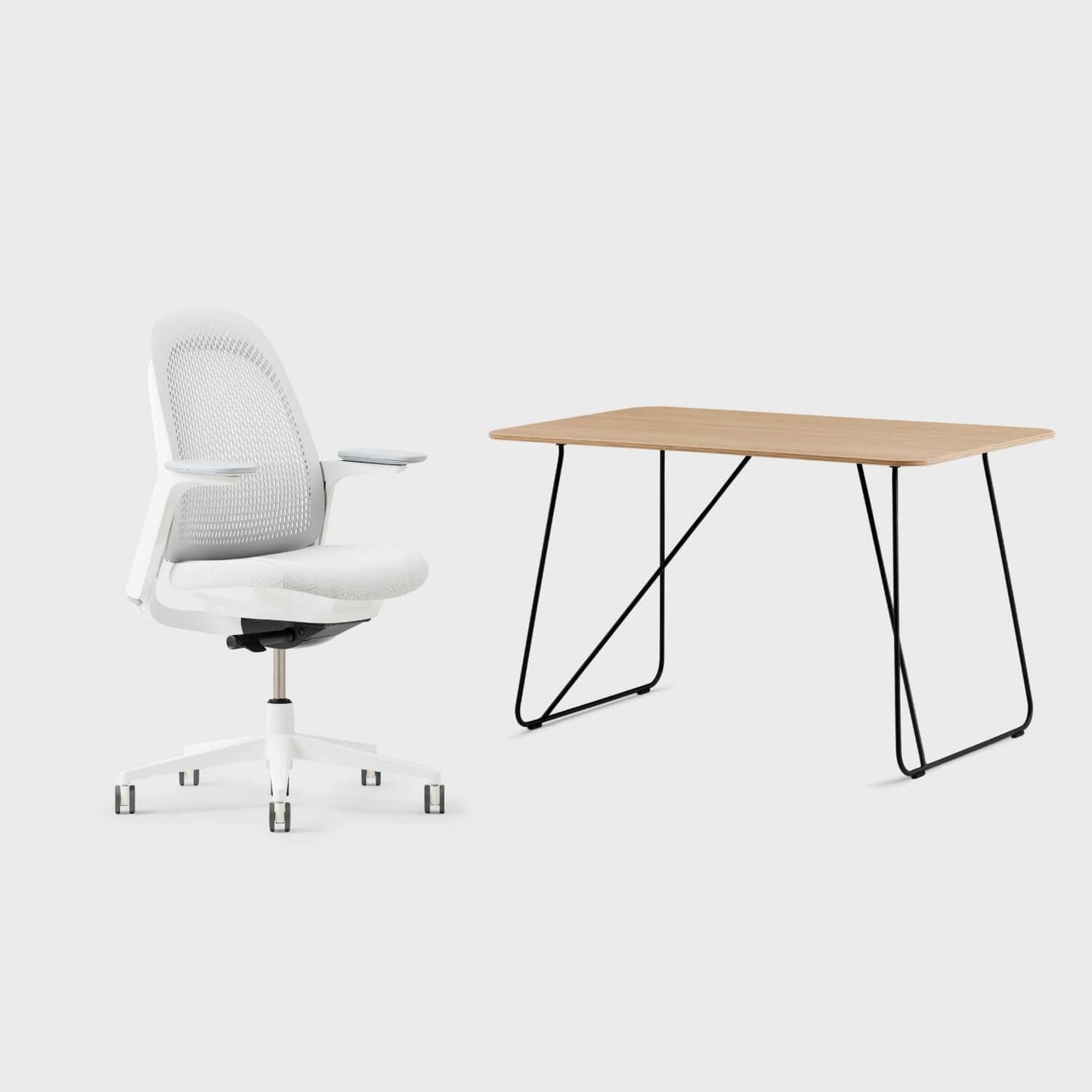Breck Office Chair & Market Desk Set