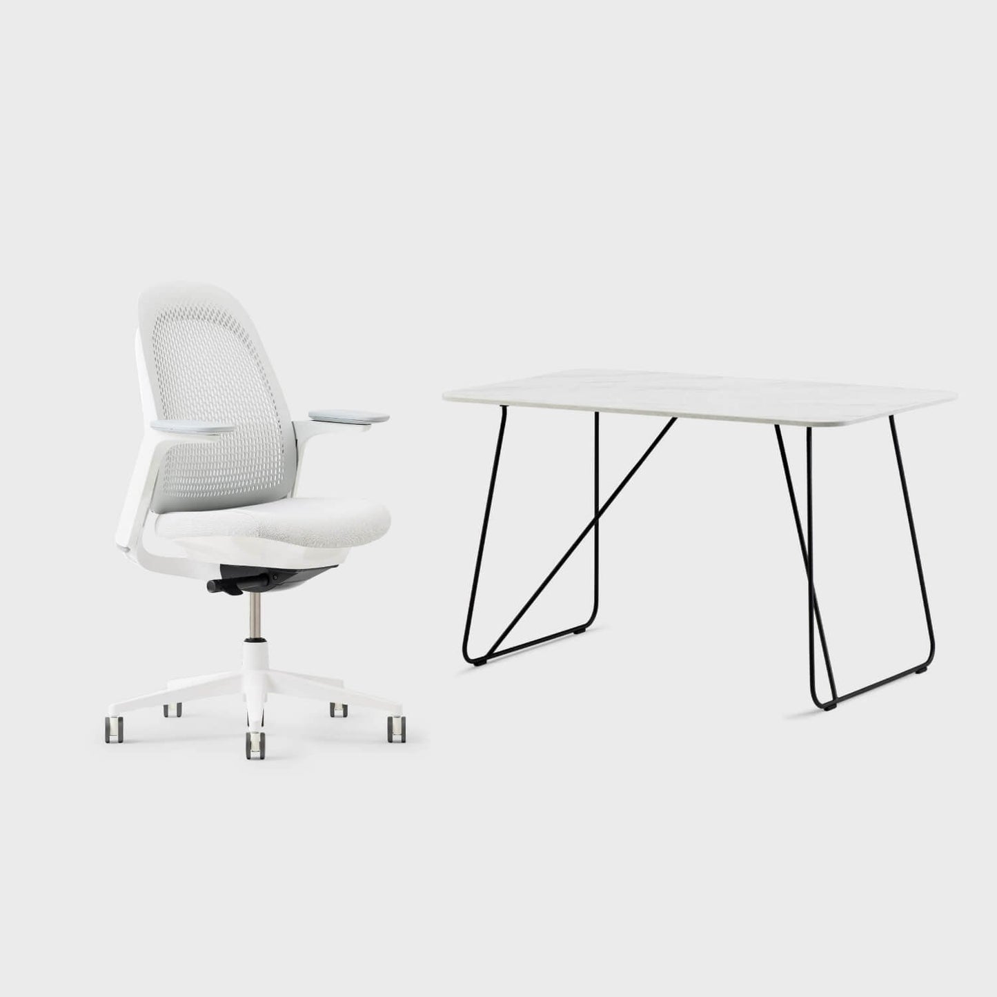 Breck Office Chair & Market Desk Set