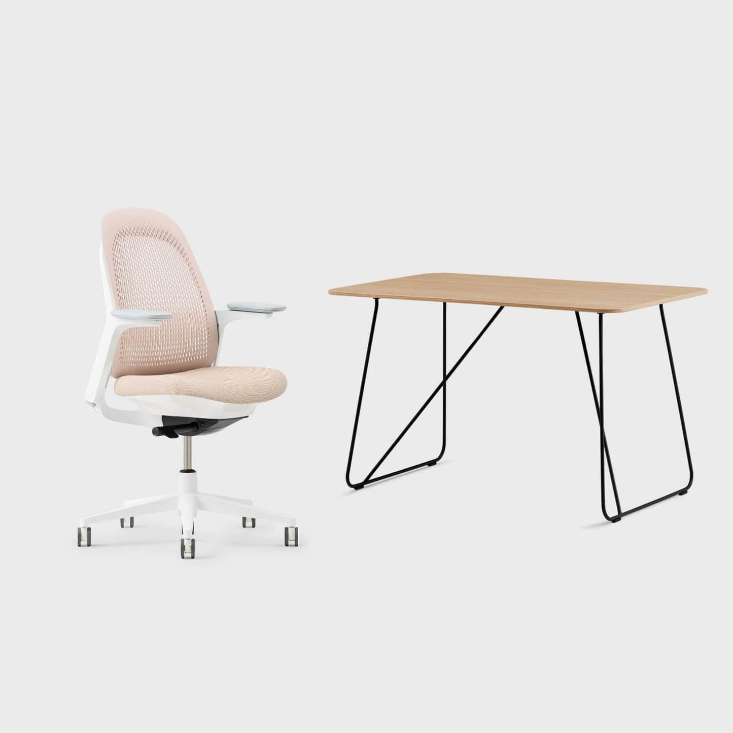 Breck Office Chair & Market Desk Set