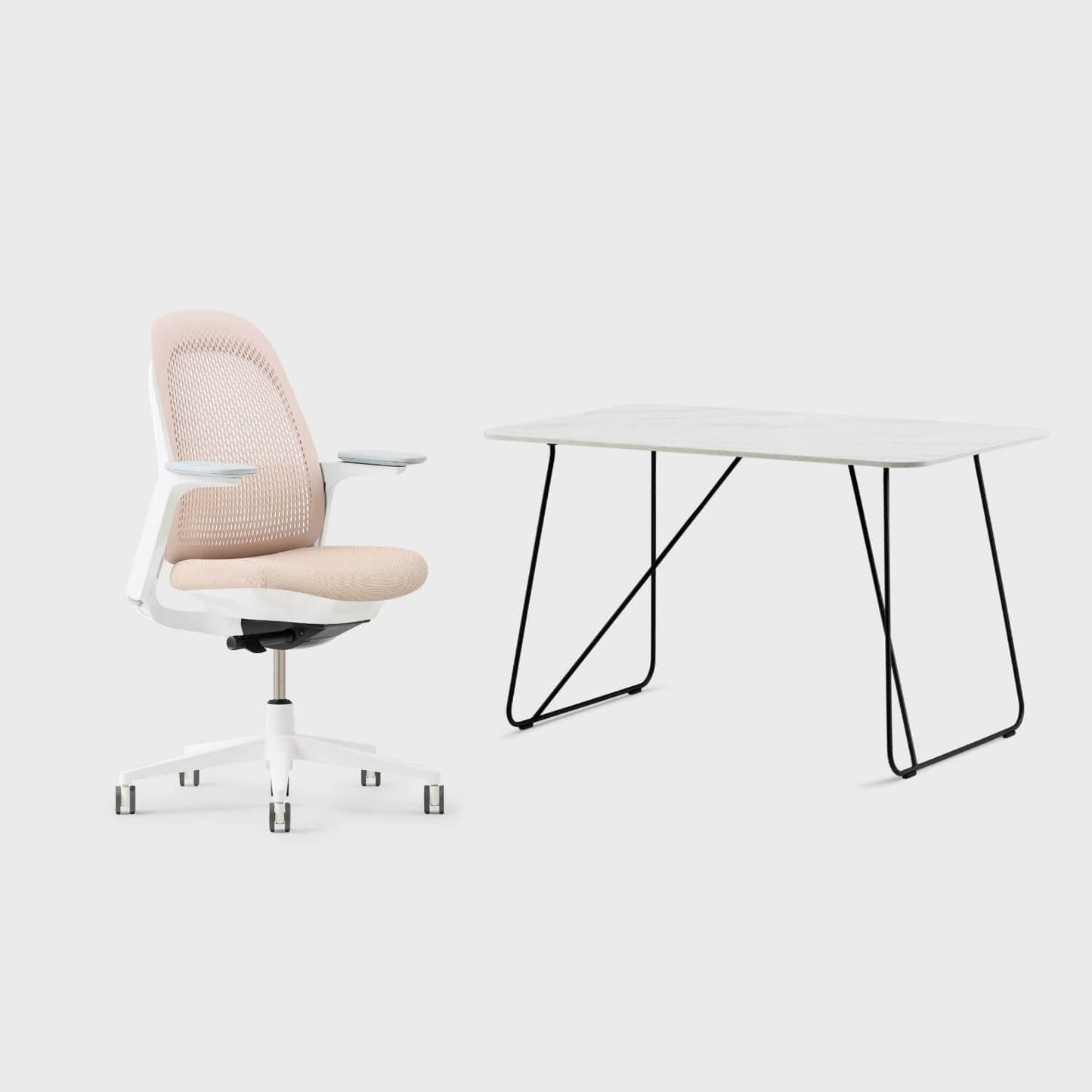Breck Office Chair & Market Desk Set