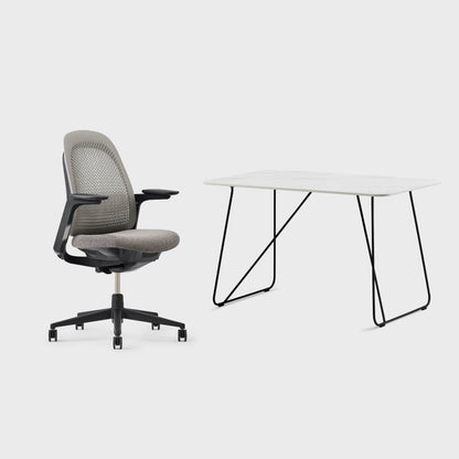 Breck Office Chair & Market Desk Set