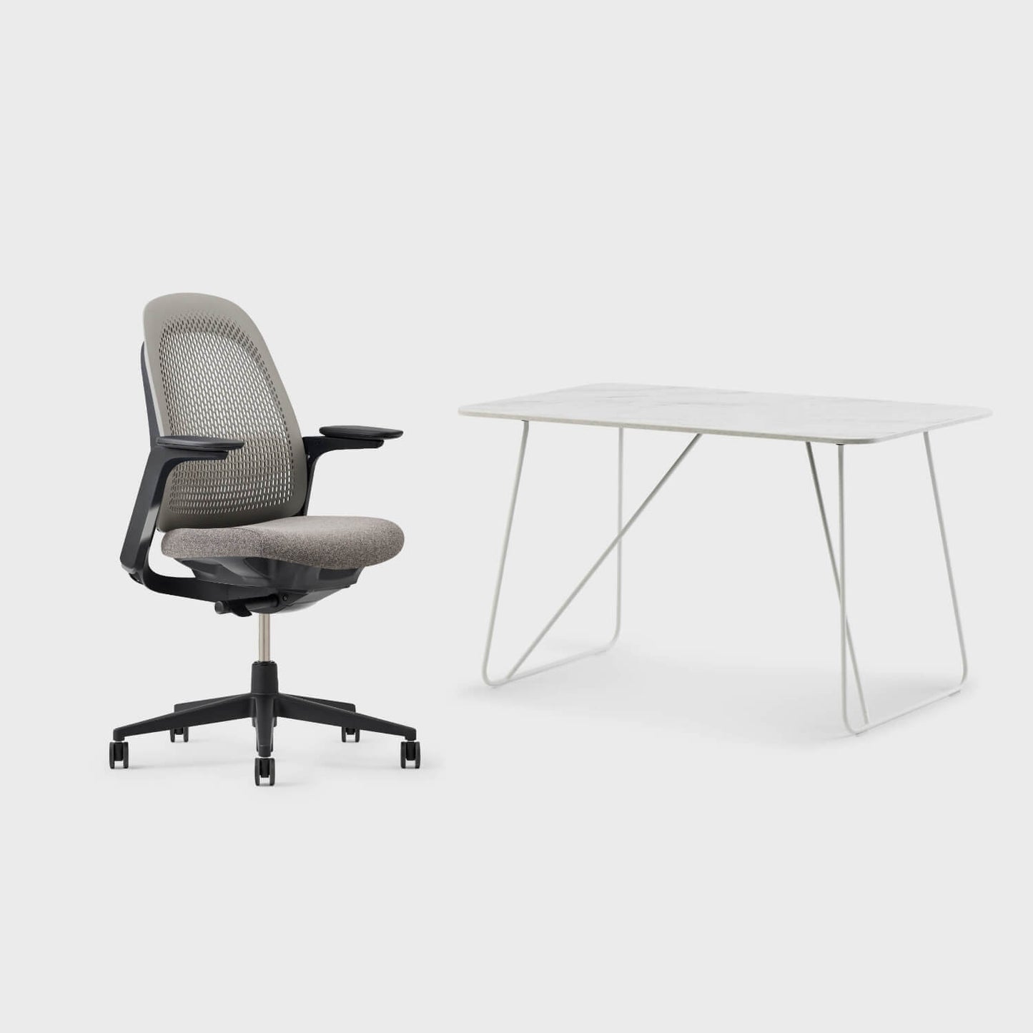 Breck Office Chair & Market Desk Set