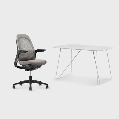 Breck Office Chair & Market Desk Set