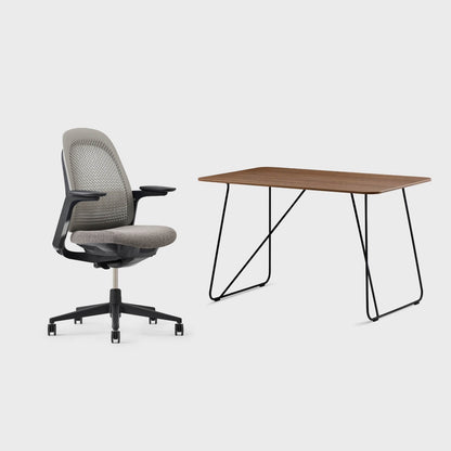Breck Office Chair & Market Desk Set