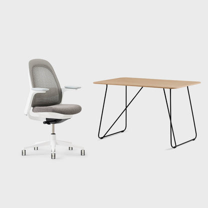 Breck Office Chair & Market Desk Set