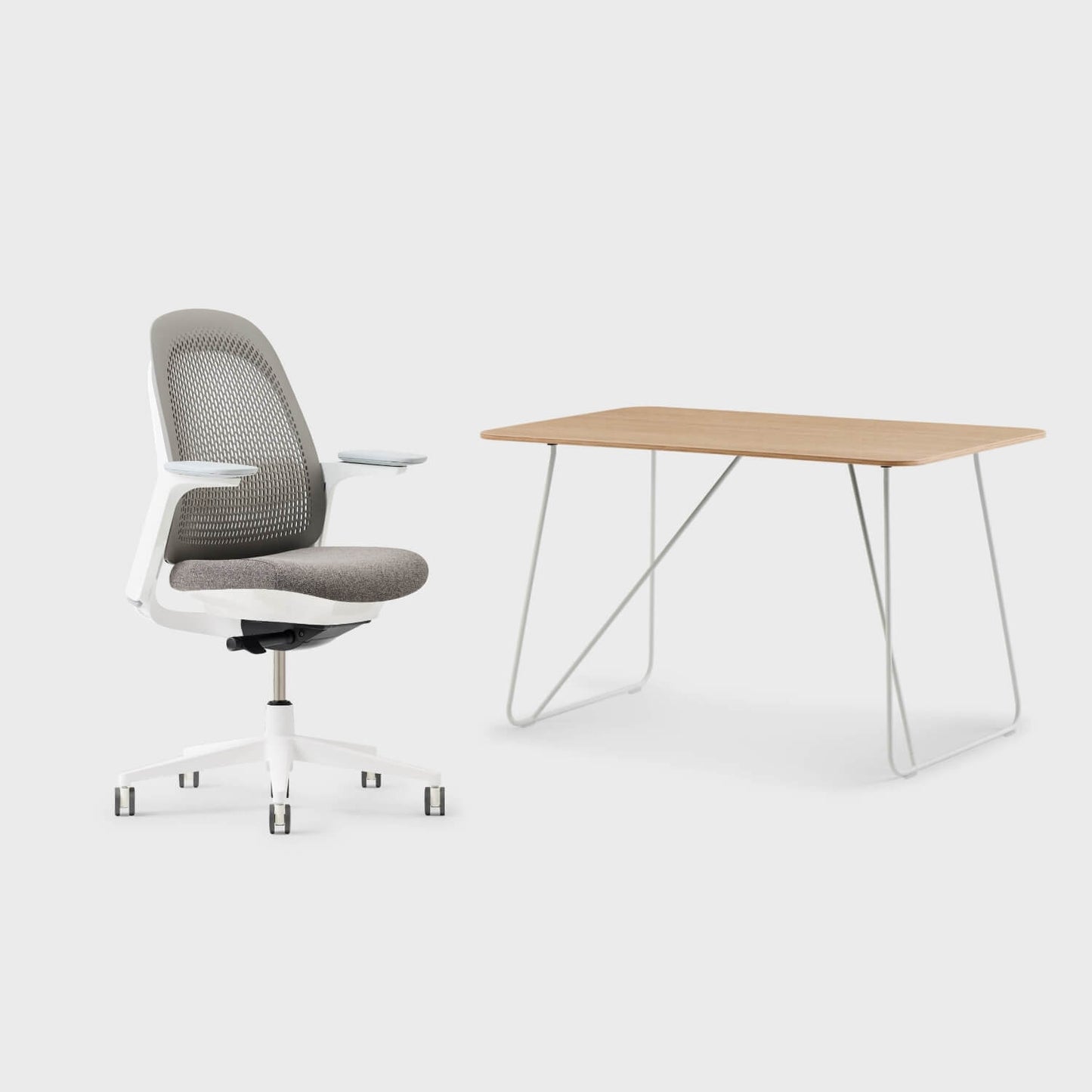 Breck Office Chair & Market Desk Set