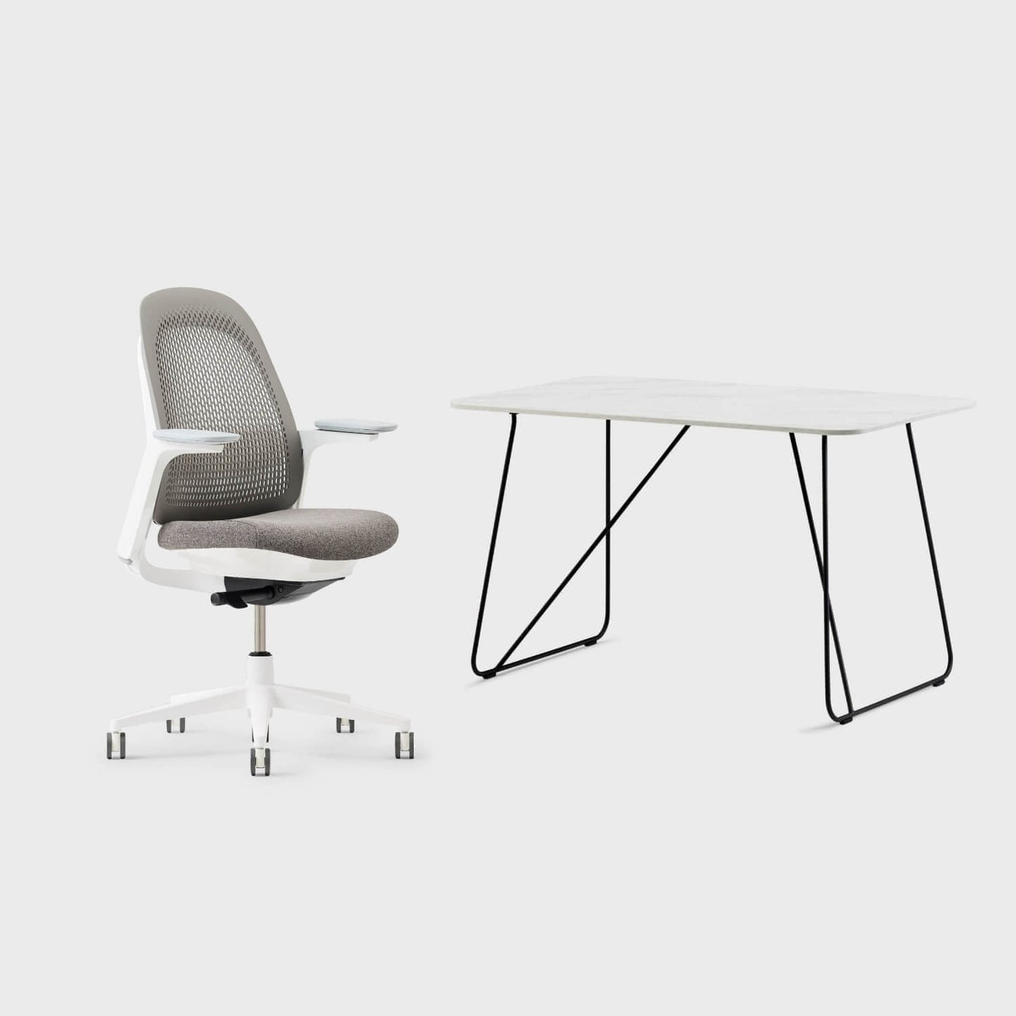 Breck Office Chair & Market Desk Set