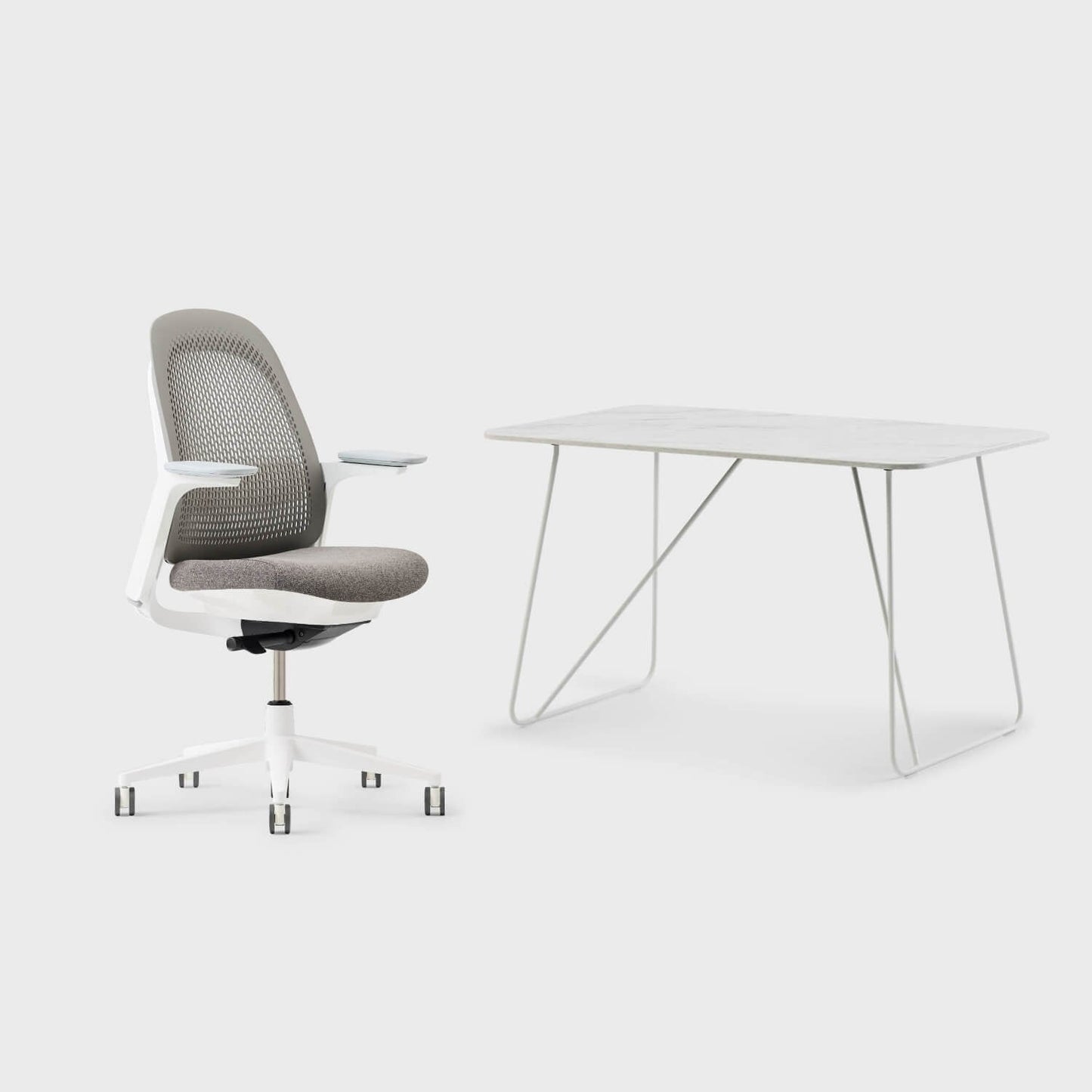 Breck Office Chair & Market Desk Set