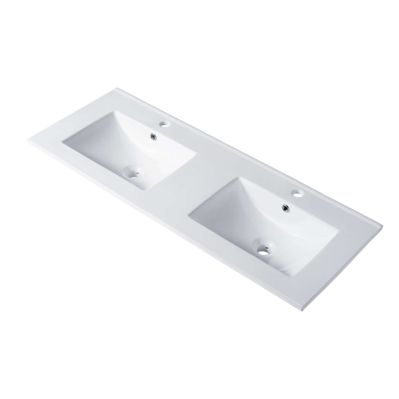 Blossom Ceramic Basin 48″ X 18″ Top-Mount Rectangular Double – C04 4818 D