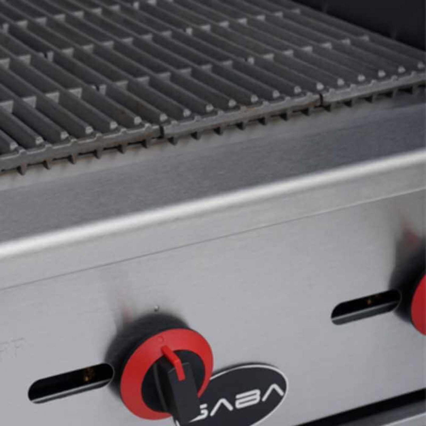 Saba - CB-24, Commercial 24" Radiant Charbroiler 2 Burners Cooktop Natural Gas/Liquid Propane - CB-24