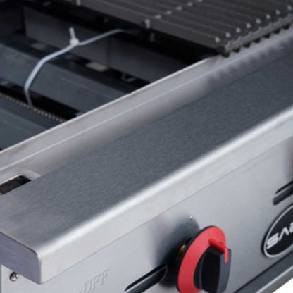 Saba - CB-36, Commercial 36" Radiant Charbroiler 3 Burner Cooktop Natural Gas/Liquid Propane - CB-36