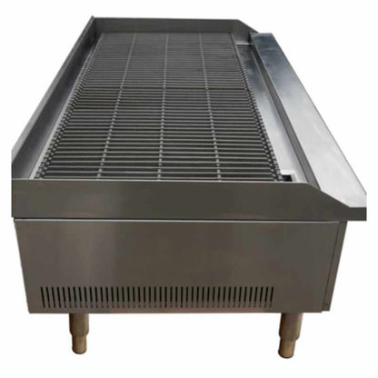 Saba - CB-48, Commercial 48" Radiant Charbroiler 4 Burners Cooktop Natural Gas/Liquid Propane - CB-48