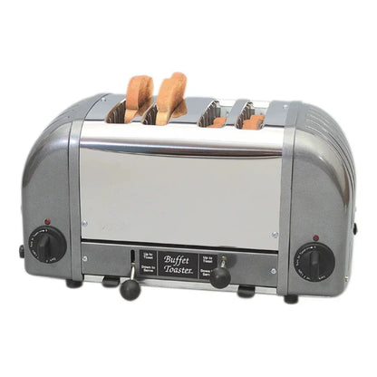 Cadco CBF-4M 4-Slice Buffet Toaster with 1" Slots - 120V - CBF-4M