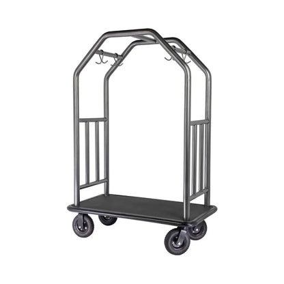 Hospitality 1 Source CCRDBL01 Coastal Series Estate Cart — Rubber Mat Deck- 8" pneumatic wheels Case Pack of 10 Pieces - CCRDBL01