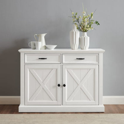 Crosley Clifton Sideboard Distressed-White - CF4210-WH
