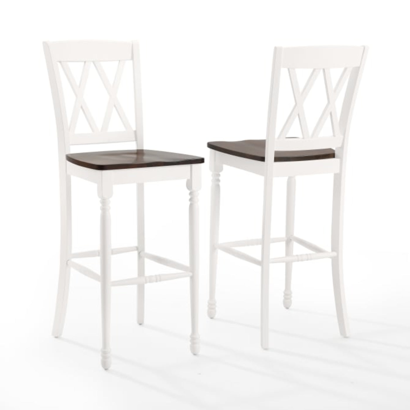 Crosley Shelby 18 Inch 2pc Bar Stool Set - CF501030-WH