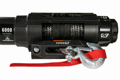 MotoAlliance Viper UTV Winch V3 Wide Spool 6000lbs New - V36000SE_BL