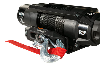 MotoAlliance Viper UTV Winch V3 Wide Spool 4500lbs New - V34500SE_BL