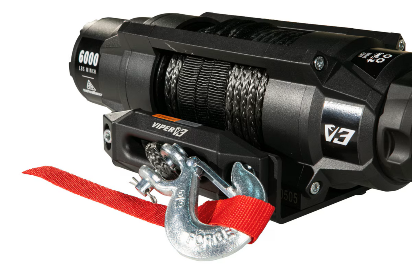 MotoAlliance Viper UTV Winch V3 Wide Spool 6000lbs New - V36000SE_BL