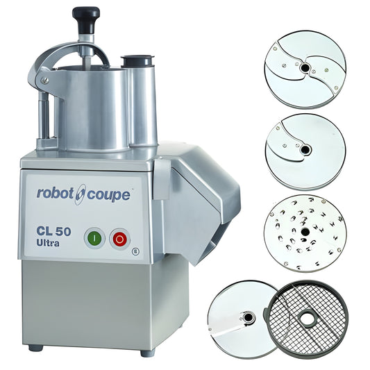 Robot Coupe CL50 Ultra Pizza Vegetable Preparation Machine With 5 Discs- 1.5 Hp / 120V - 30000-151