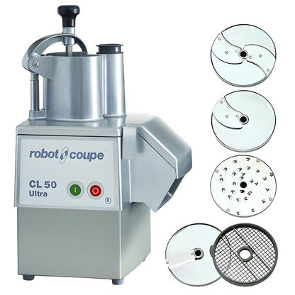 Robot Coupe CL50 Ultra Pizza Vegetable Preparation Machine With 5 Discs- 1.5 Hp / 120V - 30000-151