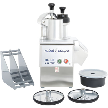 Robot Coupe Gourmet Vegetable Preparation Machine With 2 Discs - 1.5 Hp / 120V - CL50