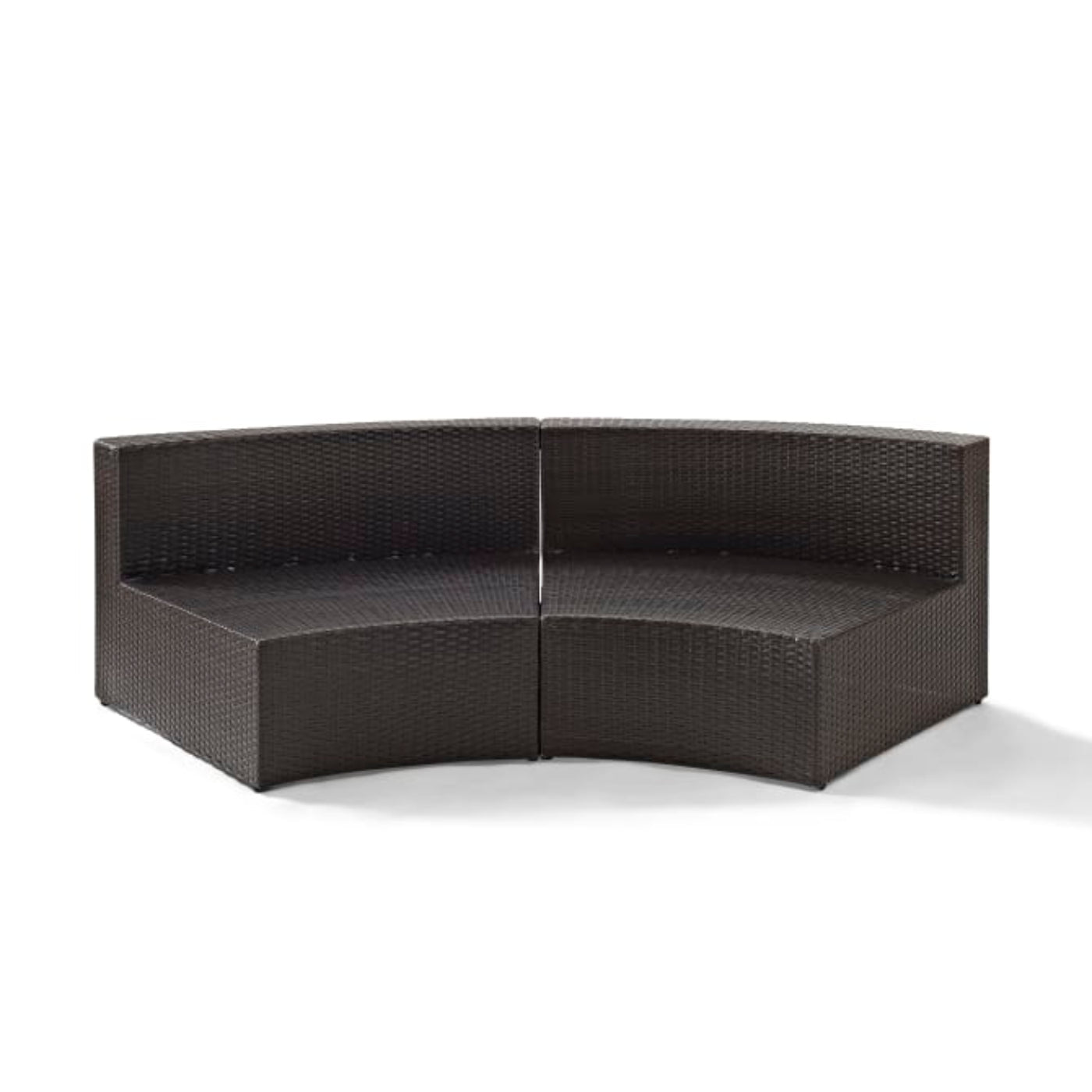 Crosley Catalina 83 Inch Outdoor Wicker Round Sectional Sofa - CO7120