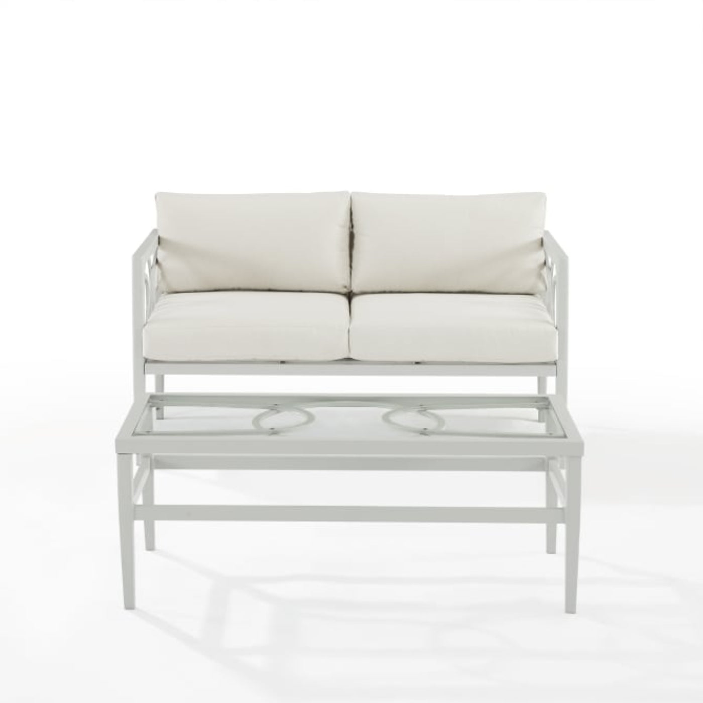 Crosley Ashford 2pc Outdoor Metal Conversation Set - CO7350GY-CR