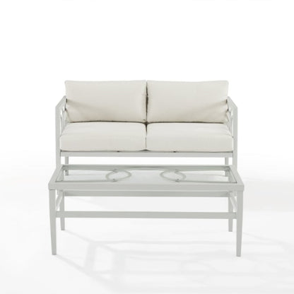 Crosley Ashford 2pc Outdoor Metal Conversation Set - CO7350GY-CR