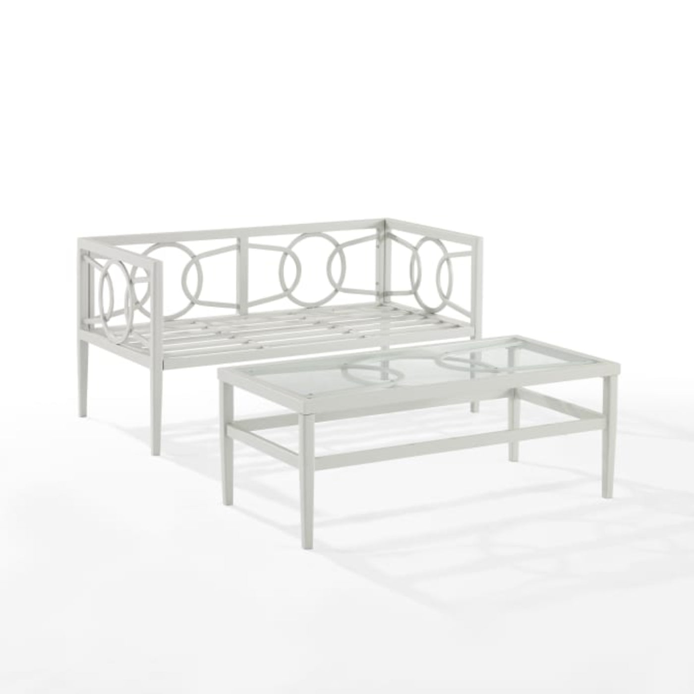 Crosley Ashford 2pc Outdoor Metal Conversation Set - CO7350GY-CR