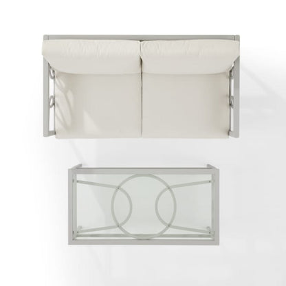 Crosley Ashford 2pc Outdoor Metal Conversation Set - CO7350GY-CR