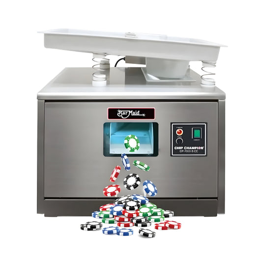 Bar Maid By Winco Bar Maid CP-7000-S Automatic Feeding Polisher For Cutlery or Casino Chips - CP-7000-S