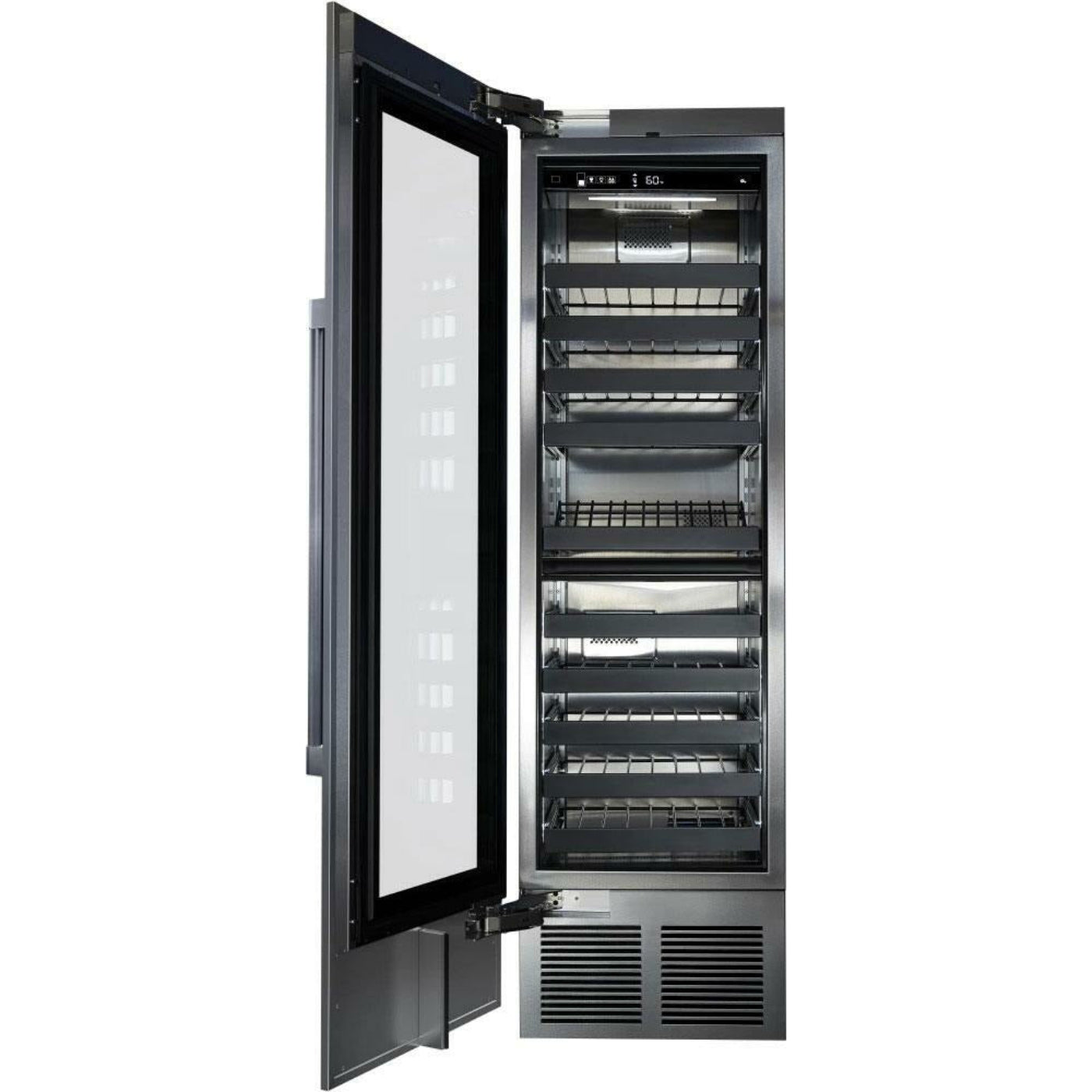 Perlick 24" Wine Reserve with 86 Bottle Capacity, Glass Overlay Door - CR24D-1-4R