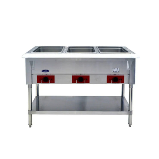 Atosa CSTEA-3 1500W/120V Electric Steam Table, 3 Open Wells - CSTEA-3