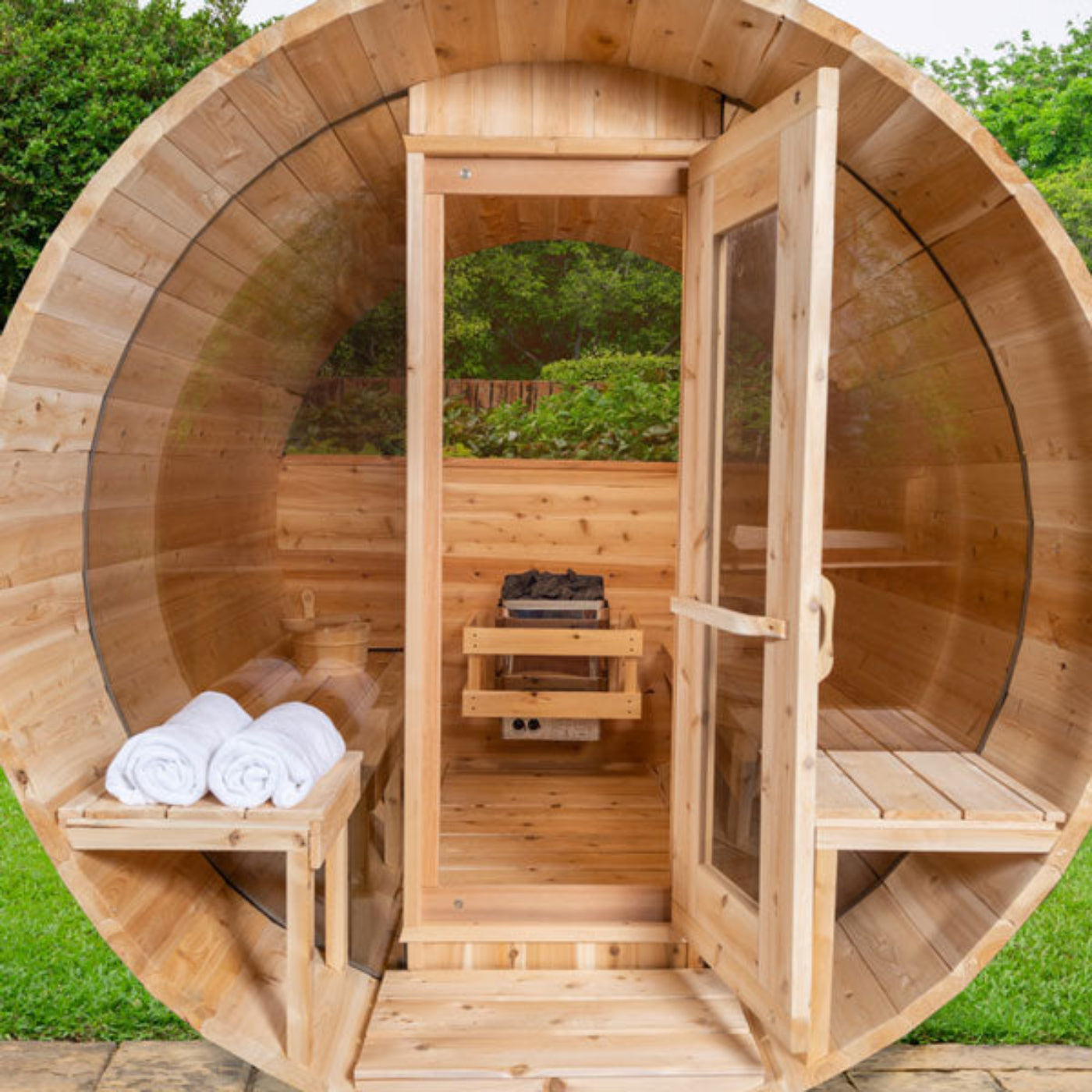 Dundalk Leisurecraft Serenity MP Barrel Sauna - CTC2245MPE
