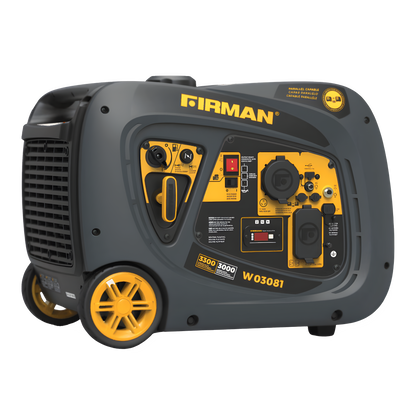 Firman W03081 3000W/3300W Recoil Start Gas Inverter Generator Manufacturer RFB W03081