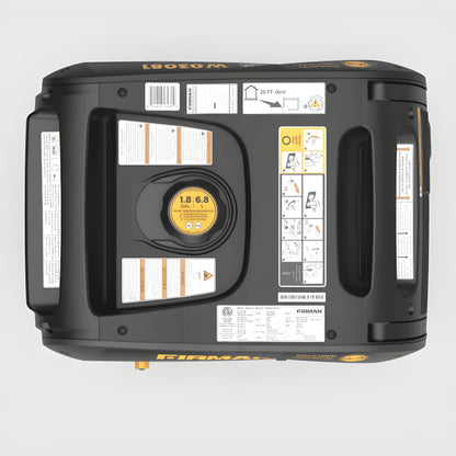 Firman W03081 3000W/3300W Recoil Start Gas Inverter Generator Manufacturer RFB W03081