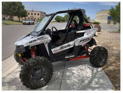 UTVZILLA Polaris RZR RS1 Glass Windshield with Vents and Wiper (2018+) - ZL-RS1-WS-GLS-BLK-Y