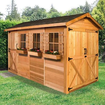 Cedarshed Boathouse Canoe & Kayak Storage Shed Kit - BT126