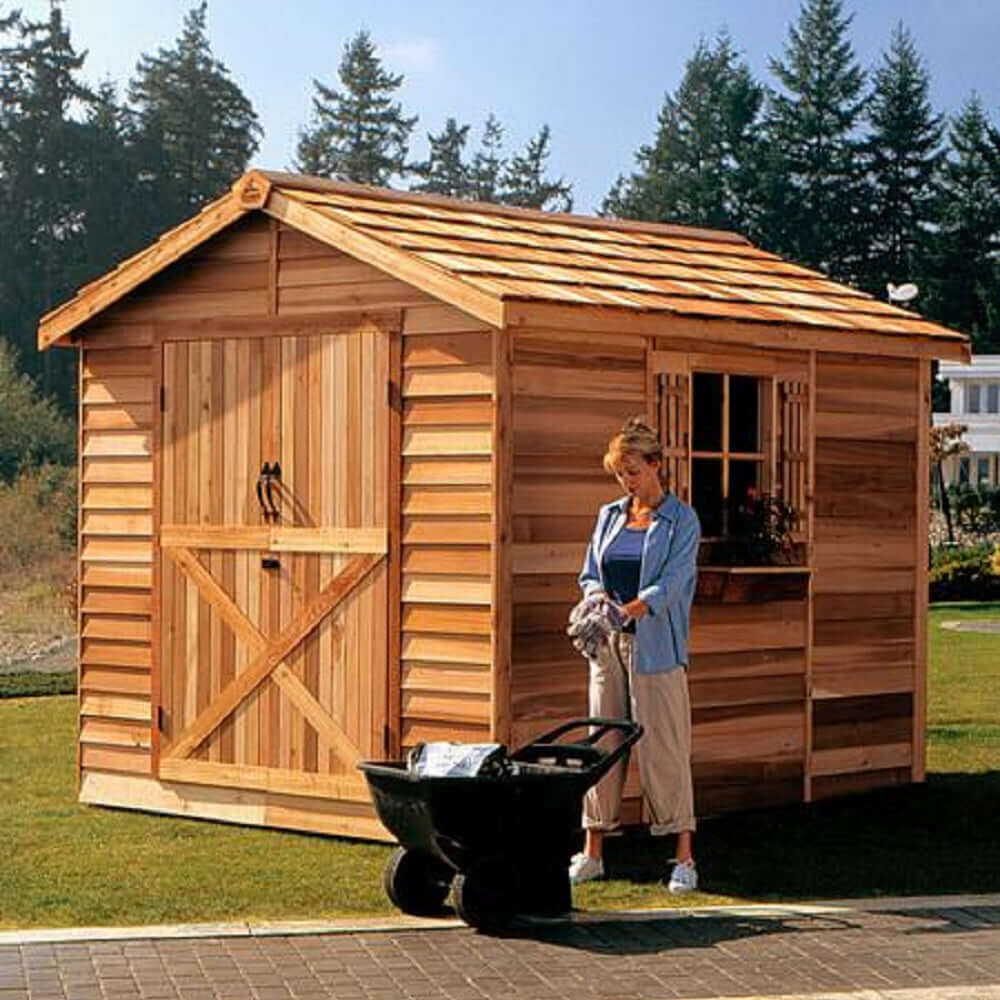 Cedarshed Rancher Large Shed Kit and Storage Solution - R66